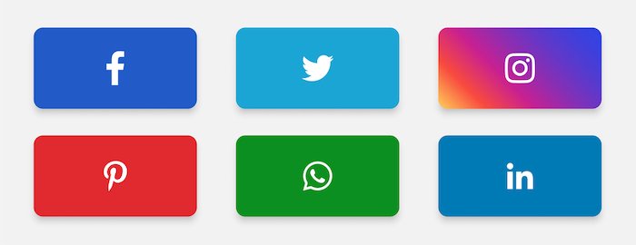 Популярные логотипы платформ социальных медиа Facebook Twitter Instagram WhatsApp и LinkedIn