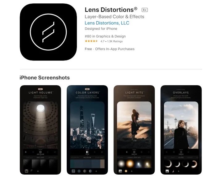 Изображение приложения для редактирования фотографий Lens Distortion в App Store