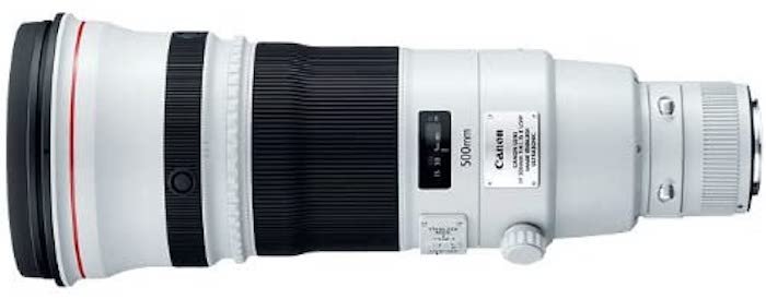 Изображение супертелеобъектива Canon EF 500mm f/4L IS II USM