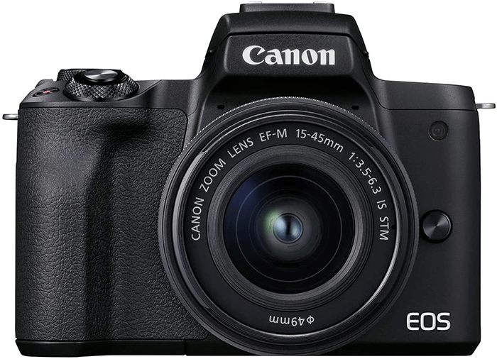 фото продукта Canon EOS M50 Mark II, одной из лучших бюджетных камер
