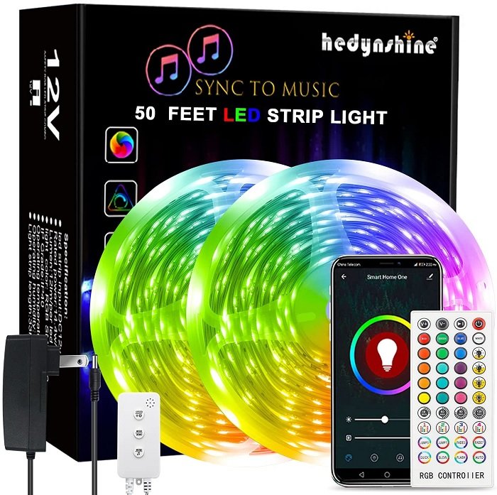 Hedynshine smart LED strip lights product photo of tiktok lights